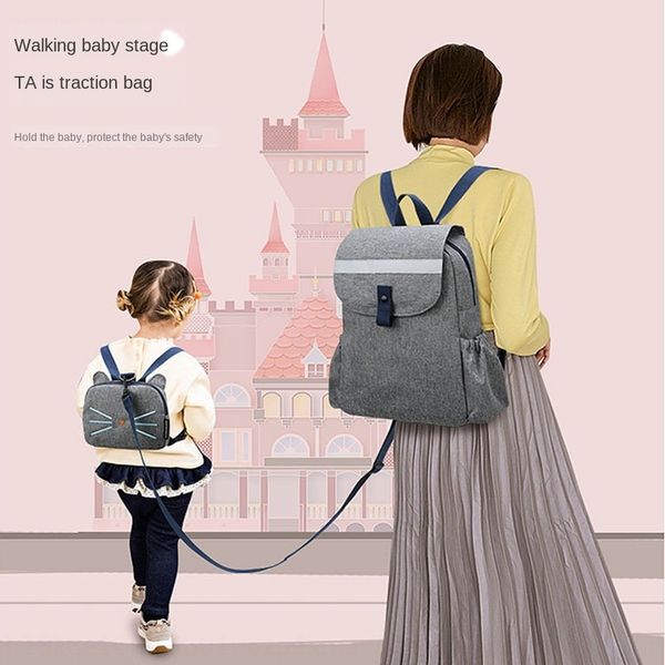 

l4fvn cute simple solid shoulder shoulder bag color backpack women's leisure all-match fashion parent-child mommy bag children's t