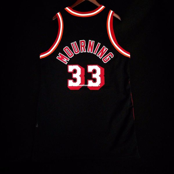 

100% stitched alonzo mourning issued sewn jersey mens vest size xs-6xl stitched basketball jerseys ncaa, Gray