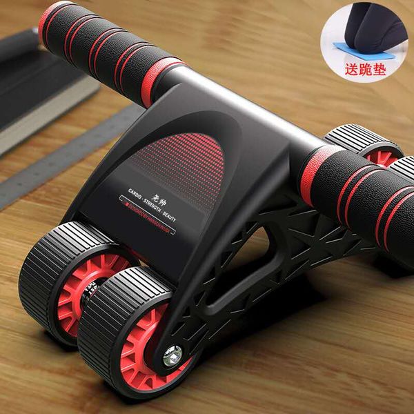 

2020 new abdomen wheel home four-wheel silent, male and female abdominal training, used for sports fitness equipment training