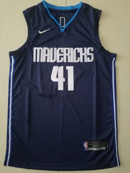 

mens #41 dirk nowitzki 2019 20 statement jersey navy blue, Gray