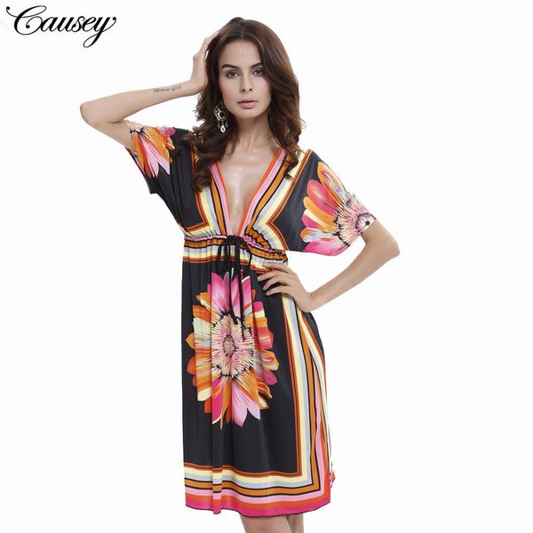 

2020 будет ли код sexy milk трафаретная печать цветов в longuette песчаный пляж платье, Black;gray