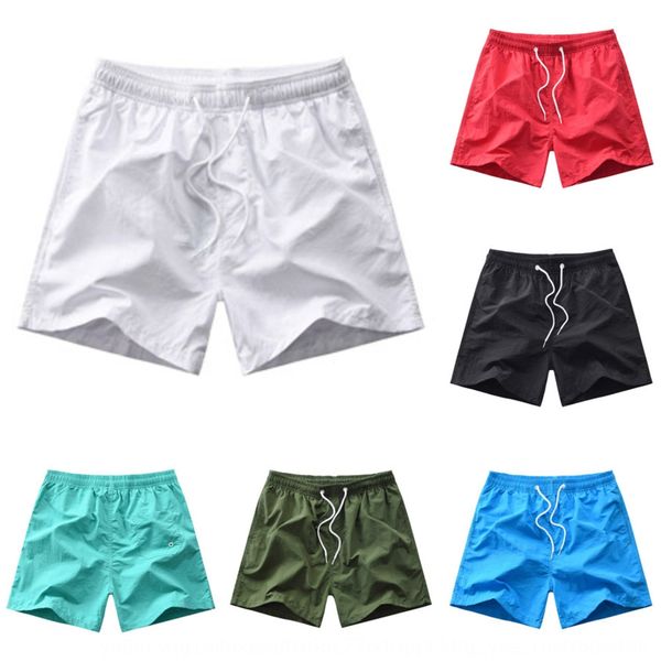 

2020 summer new shorts beach pants solid color fashion men's beach pants men's casual shorts