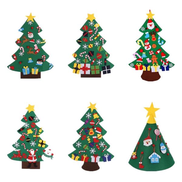 

felt christmas tree diy felt handwork christmas tree kids toys gift artificial christmas tree wall decoration baby educational gift