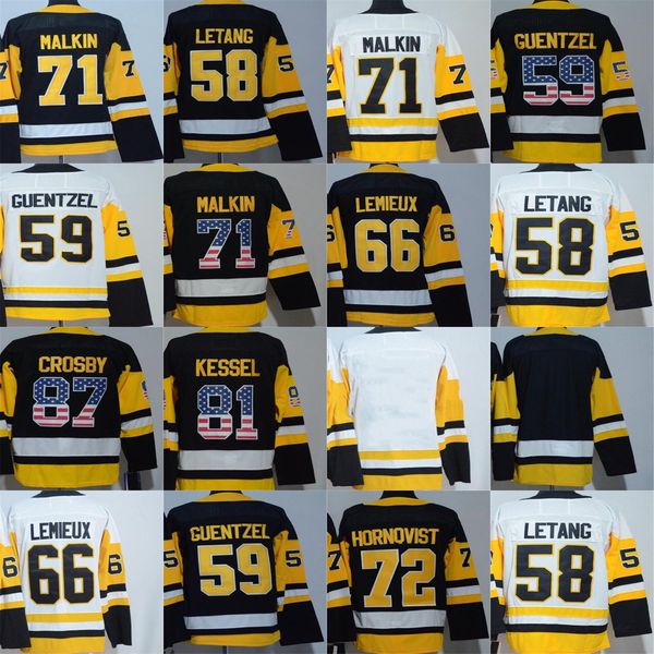 

pittsburgh patric hornqvist jake guentzel kris letang evgeni malkin mario lemieux blank flag 2017 stanley champion hockey jerseys, Black;red