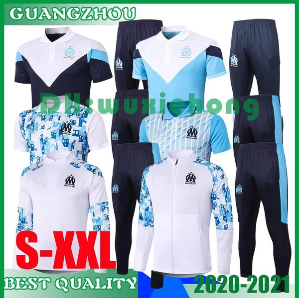 

2020 2021 om marseille soccer jacket training suit 20 21 marseilles de foot cabella payet thauvin benedetto soccer jersey tracksuit s, Black
