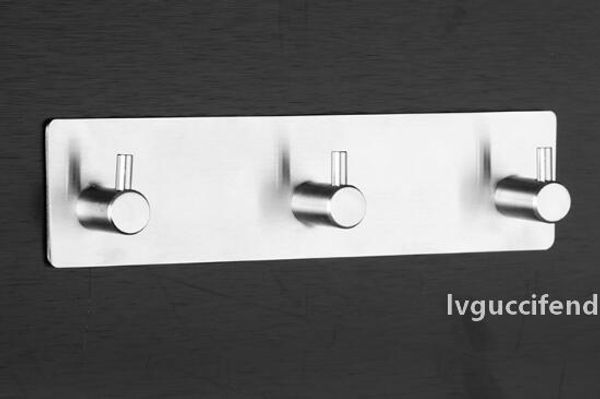 

amazon cross-border 304 stainless steel punch-hook row hook-square-shaped seamless joint three hook