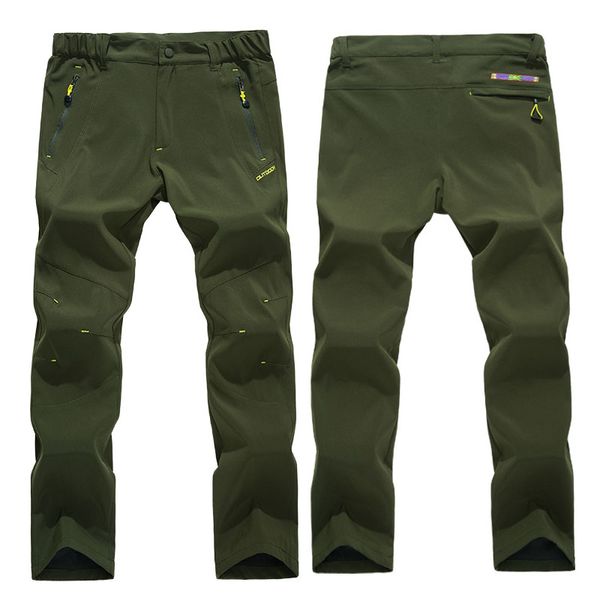 

men's summer quick dry breathable thin hiking pants outdoor climbing camping fishing clothing male plus size trousers, Black;green