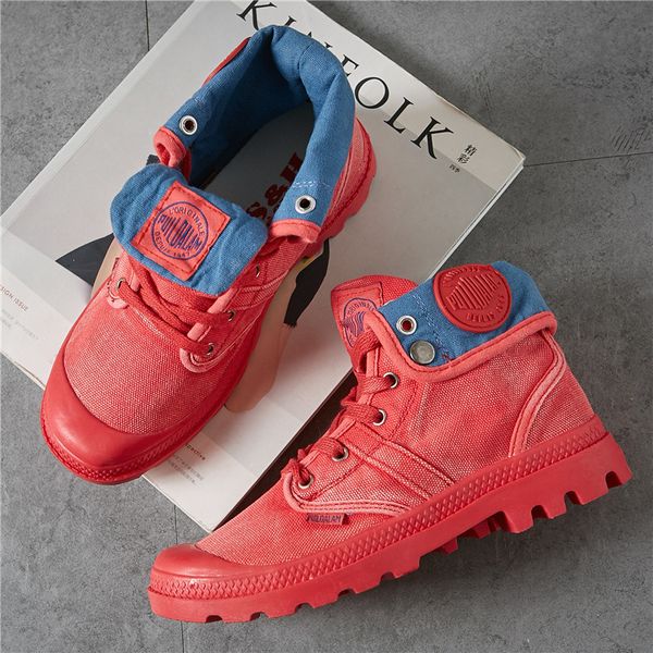 

spring and autumn high canvas boots hiking outdoor shoes women sneakers tenis feminino zapatos de mujer mx200425, Black