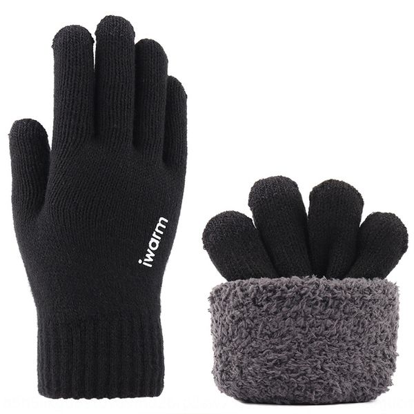 

i new warm touch screen warm and knitted gloves men's winter thickened non-slip wool gloves
