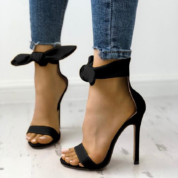 

women high heels sandals summer lace up open toe ladies party shoes black ankle strap stiletto bridal wedding dress sandals