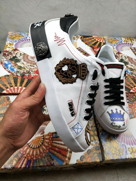 

2020-2019g summer luxury designer limited men and women leather casual shoes, couple shoes fashion wild sports shoes size