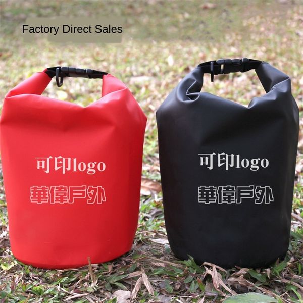 

outdoor solid color drifting bucket beach pvc mesh waterproof bag waterproof bucket bag