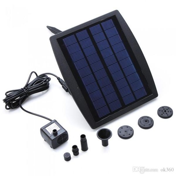 

9v 2.5w solar power panel landscape pool solar pump garden fountains plable solar power fountain water pump ce rohs