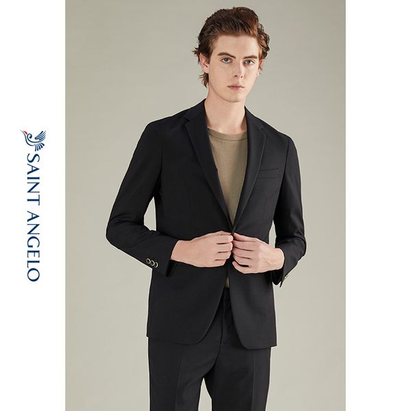 

men's suits & blazers [light formal wear series] single breasted wool suit for business casual in autumn, White;black