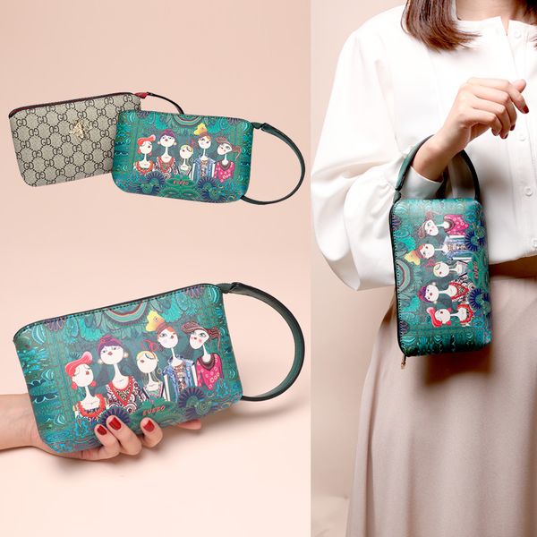 

women's handbag 2020 trendy wrist fashion big zero purse