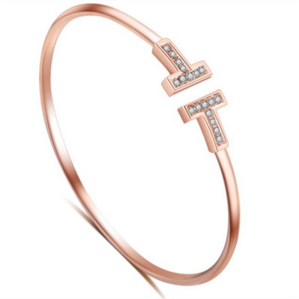 

2020 t designer bracelets for lady design women party wedding lovers gift luxury jewelry with for bride, Black