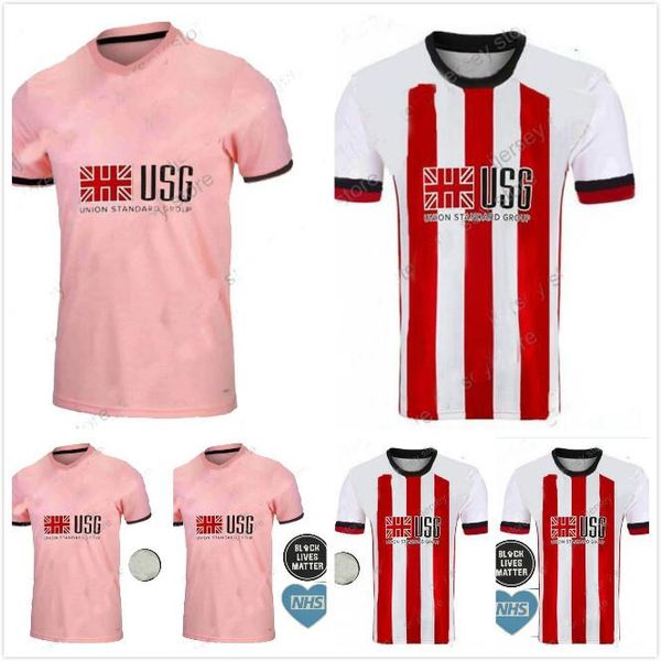 

man+kids kit 20 21 sheffield soccer jerseys mousset united 2020 2021 mcburnie lundstram fleck football shirt norwood sharp jersey, Black;yellow