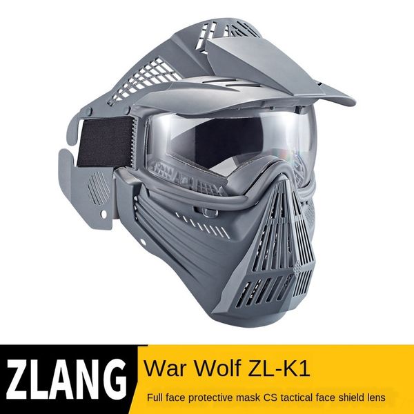 

u7u4w water gun paintball transformers protection protection k1 transformers full face protective mask cs field tactical protective mask len, Black
