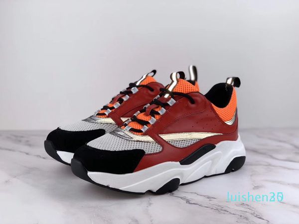 

2019 new 3d reflective canvas and calfskin sports shoes from europe trendy fashion sports b22 mens technical casual shoes l25, Black