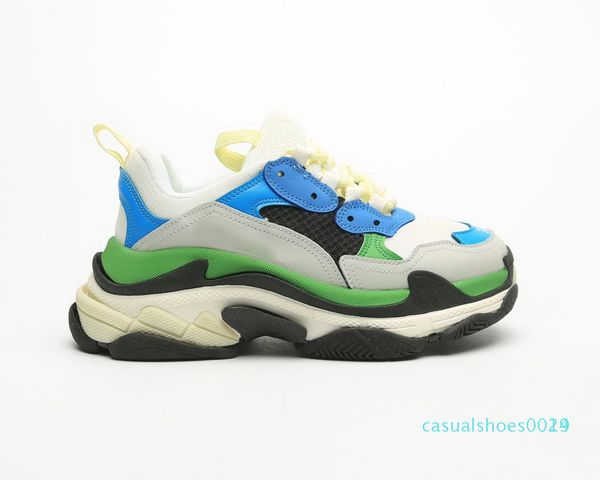 

fashion scarpe luxury designers sneakers chaussures marque pour homes men women triple s platform sole fitness casual retro dad c14, Black