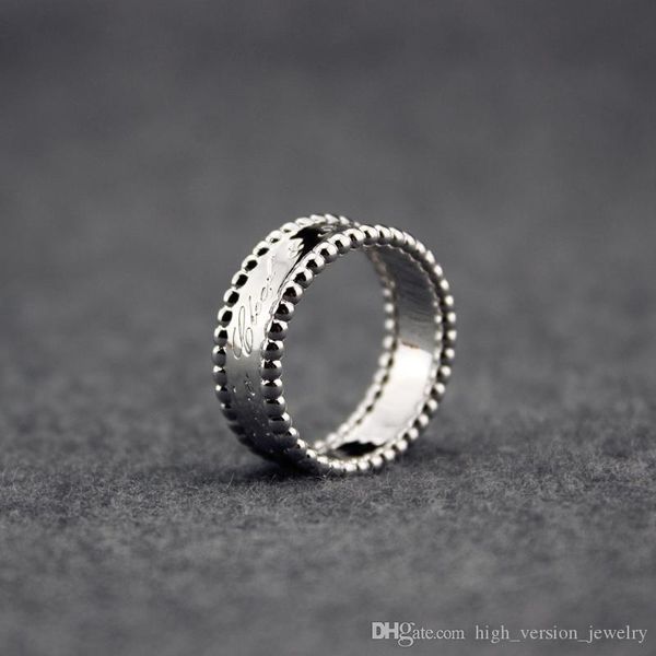 

925 sterling silver ring women bead rings designer luxury charm wedding party rings