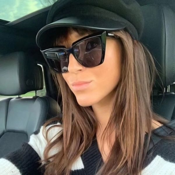 

new vintage big frame cat's eye sunglasses women classic metal hinge transparent color sun glasses men retro plastic glasses, White;black