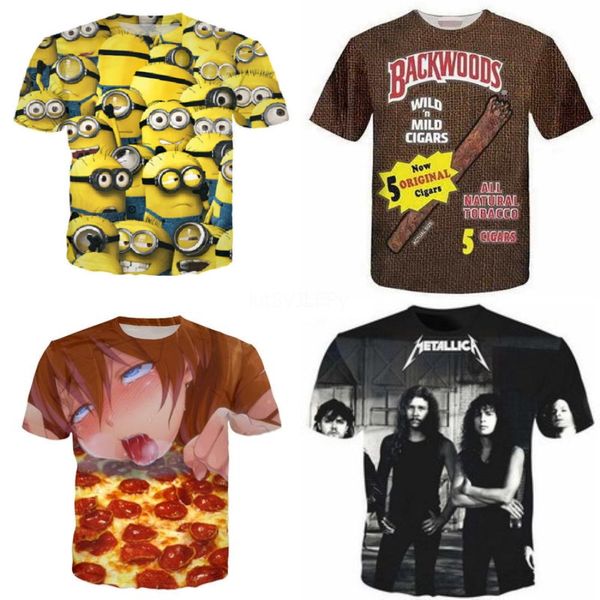 

ot 3d t sirt iron maiden printing t sirts men women couples tsirt eavy metal t-sirt skull tee 12 styles s-5xl#147, White;black