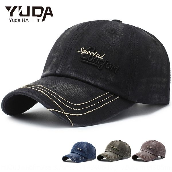

season 2019 new denim baseball embroidered baseball cap yeda korean fashion street fashion embroidery letter cap, Blue;gray