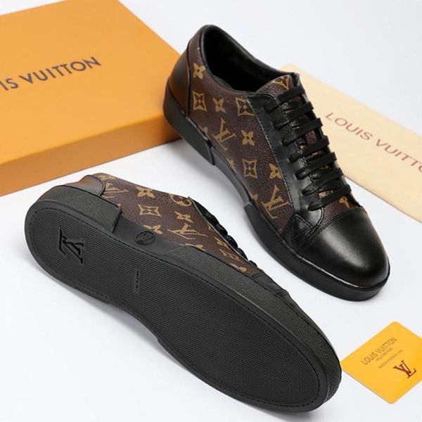 

match -up sneaker mens shoes vintage leather design type shoes herren sportschuhe luxury comfortable low lace -up fashion casual men sho