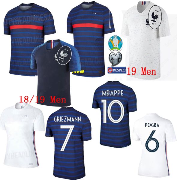 

maillots де футболе 2020 2021 mbappe griezmann pogba 20 21 футбола джерси майо-де-футового fekir pavard футбол футбол рубашка hommes enfants, Black;yellow