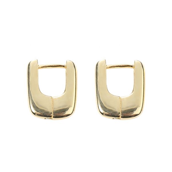 

Trending Minimalist Jewellery 925 Sterling Silver Hoops 18K Gold Plated Hoop Earrings Women E1735