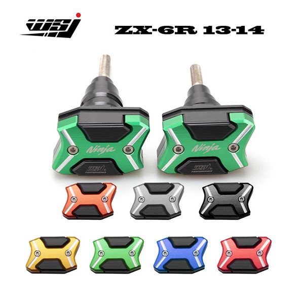 

motorcycle cnc crash pad frame slider protection guard for zx6r zx636 zx-6r zx 636 6r 2013 2014 2020 13 14 15