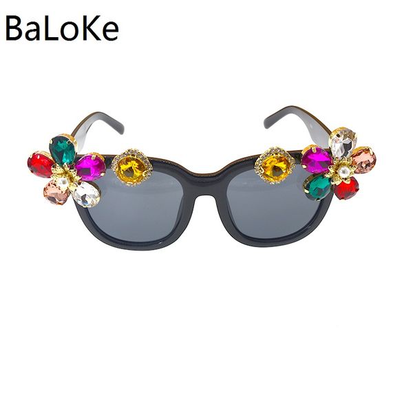 

luxury square sunglasses women brand designer retro crystal flowers square sun glasses vintage feminino eyeglasses, White;black
