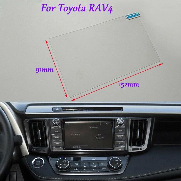 

internal accessories 7 inch car gps navigation screen hd glass protective film for toyota rav 4