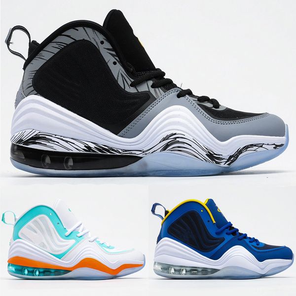 

fashion men basketball shoes penny v hardaway invisibility cloak pro foams women classic outdoor sport trainers sneaker black blue 40-47