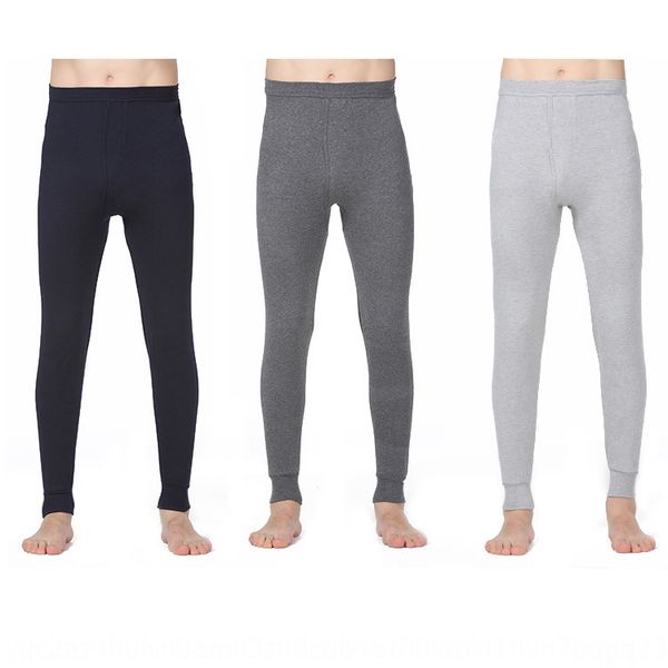 

new men's cotton ordinary thickness slim fit single large size tight underwear tight underpants leggings breathable autumn pants, Black;brown