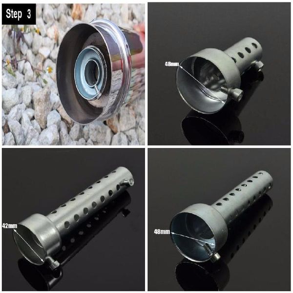 

motorcycle exhaust pipe muffler silence rear pipe tube racin can muffler baffle db removable