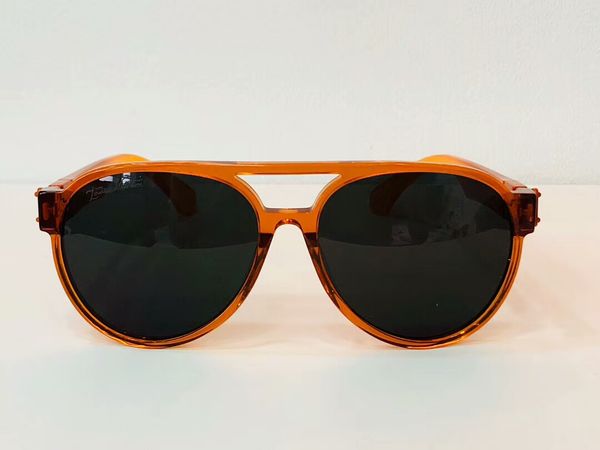 

pilot sunglasses crystal oranger black lens 1189 sun glasses gafas de sol de men sunglasses with box, White;black