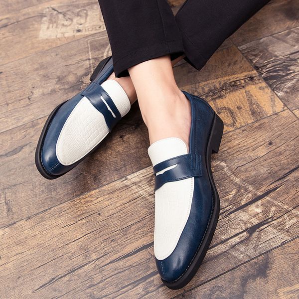 

fashion men's shoes mix-ed color casual slip-on loafers shoes male moccasins plus size 38-48 mens oxfords, Black