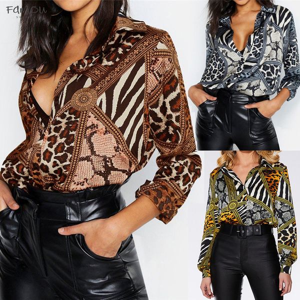 

casual blouse womens ladies print long sleeve shirt loose girl casual ladies blousshirt 722, White