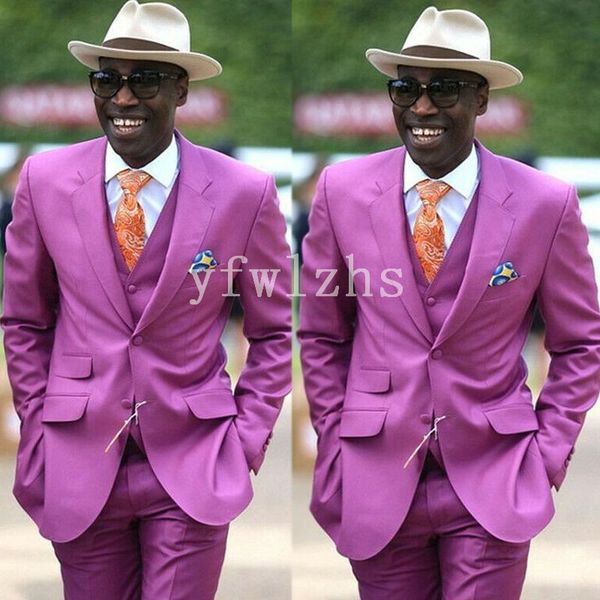 

новый стиль две кнопки красивый нотч жених смокинги мужчины костюмы венчания / prom / dinner best man blazer (куртка + брюки + tie + vest) w, Black;gray