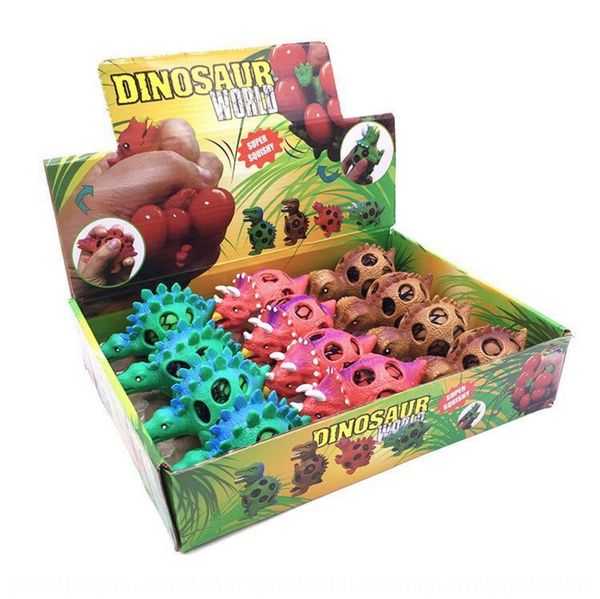 

sm5mz korean-style new special decompression color dinosaur toy balloonballoon balloonvent ball children's creative pinching grape dino