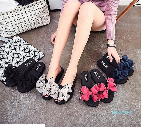 

2017 summer channel rhinestone comfortable flats flip gladiator sandals party wedding shoes free, Black