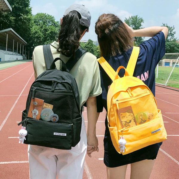 

travel backpacks harajuku large capacity casual mesh design women school women schoolbags for teenage girls oxford boobags woma