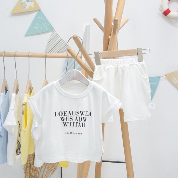 

boys' short-sleeved t-shirt t-shirt 2020 korean style summer clothes baby cotton two-piece summer sports children's leisure suit