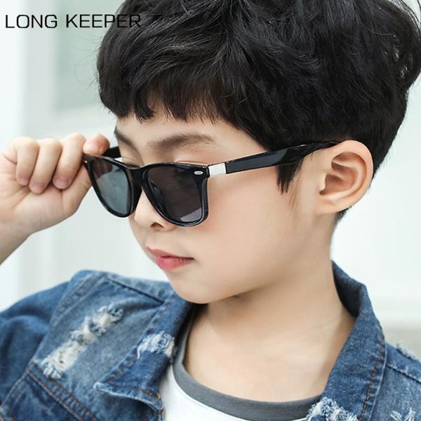 

2020 new square kids sunglasses boys girls vintage pink blue lens sun glasses children cute safety coating glasses gafas de sol, White;black