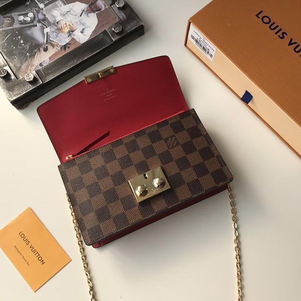 

2020 womens fashion bags chain plaid small flap luxury designer lady party retro bags women shoulder bags crossbody bag messenger bag