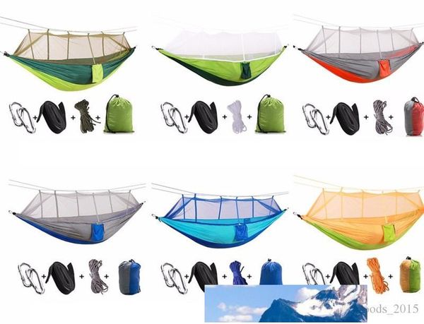 Paraquedas Mosquito Net Hammock Cadeira Turismo Hammock Rede Garden Swing Camping Hammock Dormindo