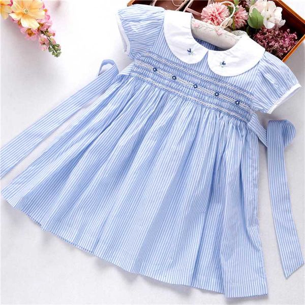 

summer smocked dresses for girls dress bishop handmade embroidery princess wedding pink boutiques children's clothing l191127558, Red;yellow