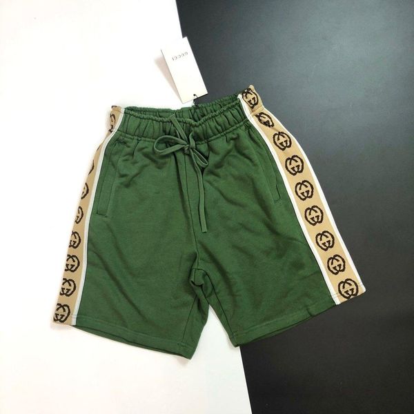 

20ss new arrival paris designer luminous side webbing logos green short pants men women casual sport jogger sweatpants outdoor shorts 6.28, Black;green